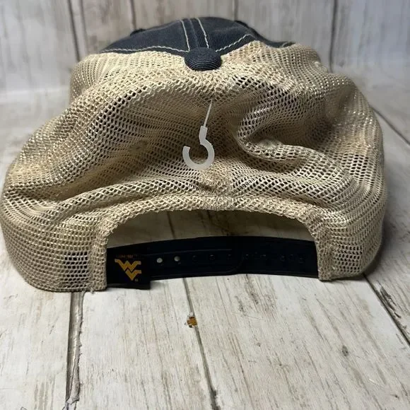 Men's Top of the World Navy West Virginia Mountaineers Offroad Trucker Adjustabl - Picture 5 of 11